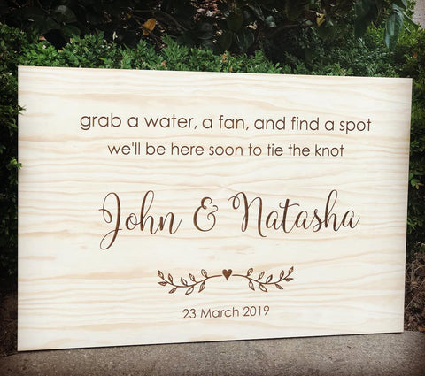 Silver Belle Design - Rustic Wedding Sign