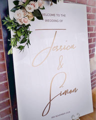 Silver Belle Design - Acrylic Wedding Sign