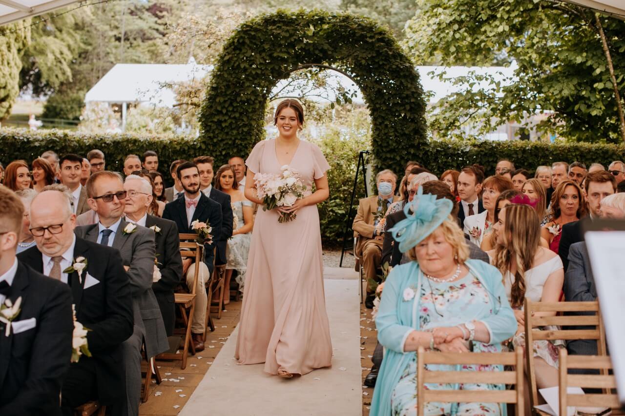 Pink bridesmaid dresses