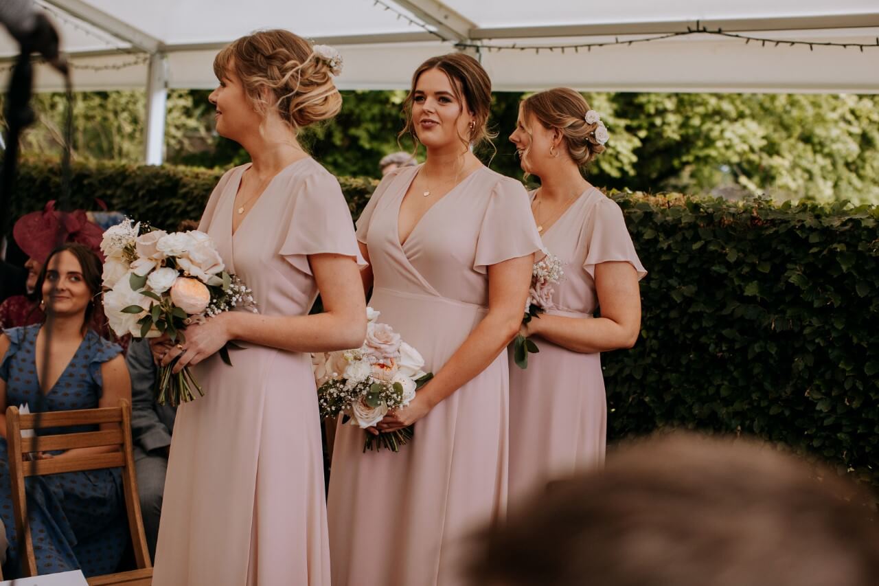 Pink bridesmaid dresses