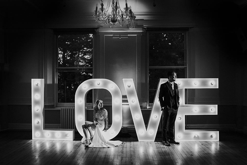 The founders of Constellation Âme Michael & Sarah Eustace on their wedding day in 2017.
