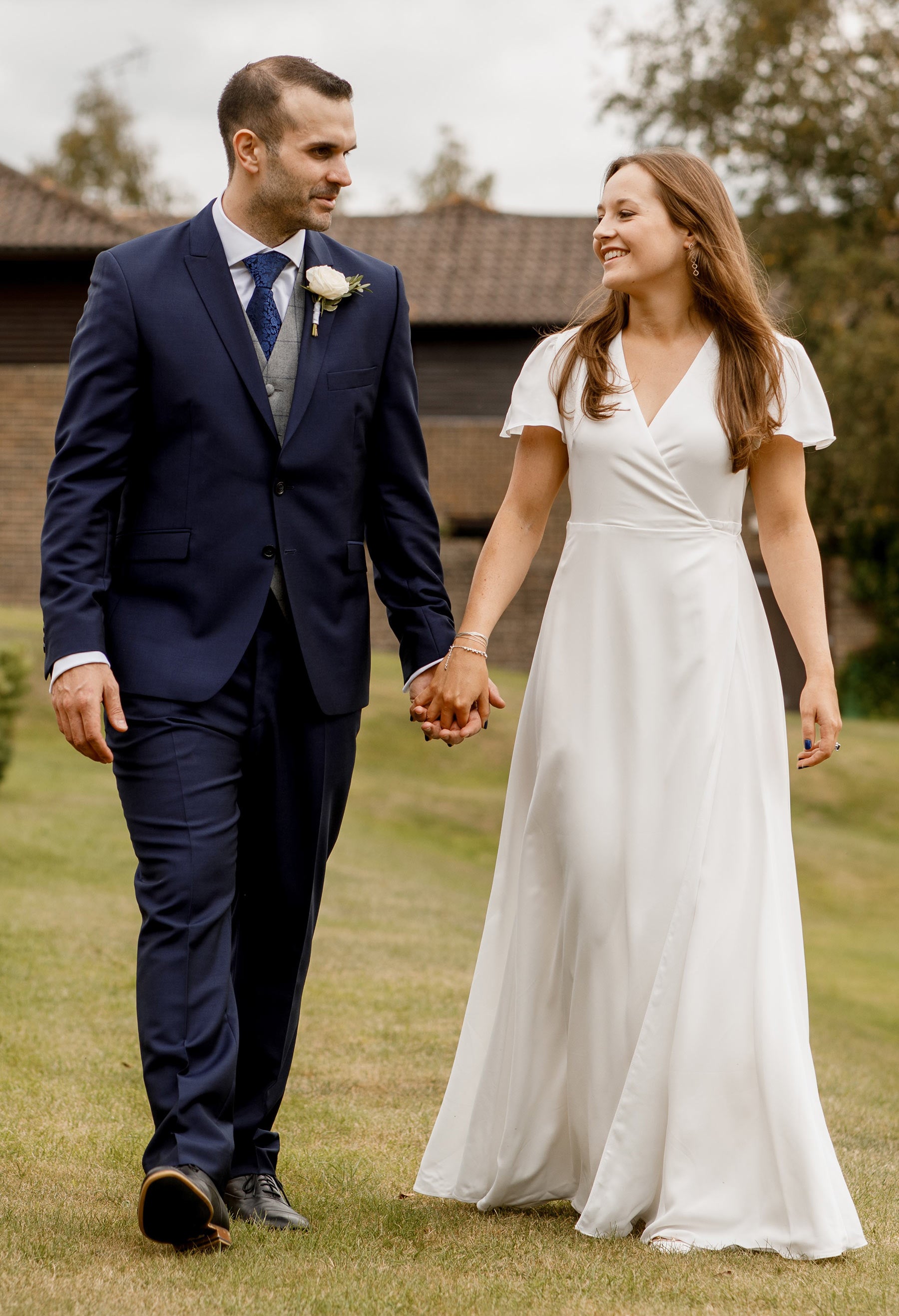 Bride Nicola in our Juliette Wedding Dress