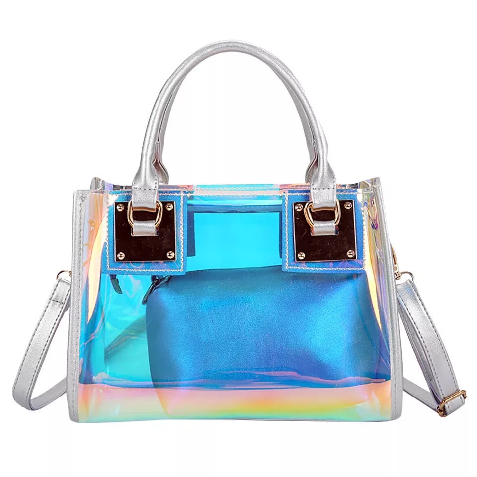 rainbow transparent bag