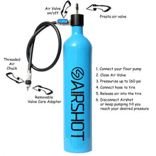 airshot tubeless tire inflator 1.15l