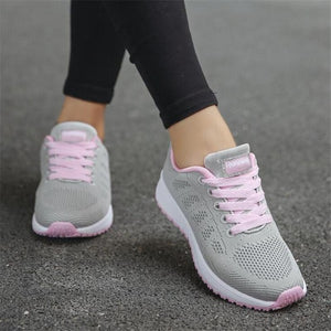 Fashion 2018 Casual Shoes Woman Summer Comfortable Breathable Mesh Flats Female Platform Sneakers Women Zapatos Deportivas Mujer
