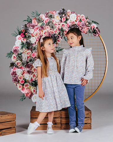 Girls Catherine Ditsy Floral Dress and Blouse