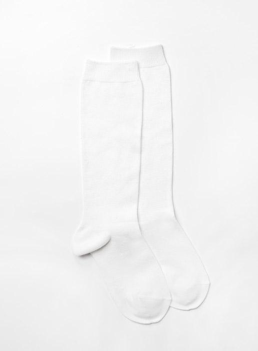 Knee High Socks-White-23/26 | Trotters Childrenswear
