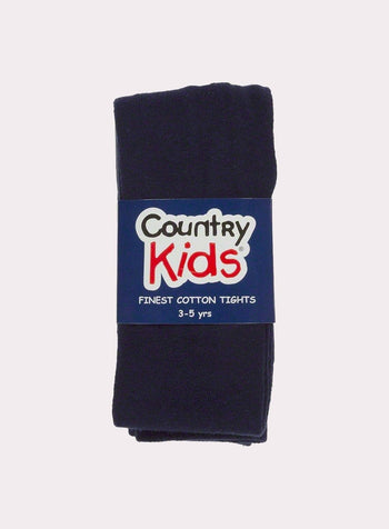 Kids School Premium Soft Cotton Tights – Black
