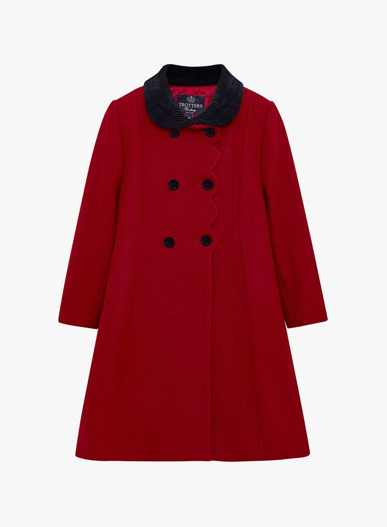 Trotters Heritage Scalloped Edge Coat | Trotters Childrenswear