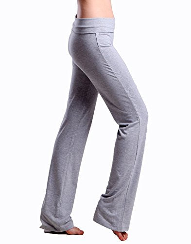 Women's Color Block Fold Over Waist Sports Yoga Pants Flare Leg Workou -  Everyday Crosstrain