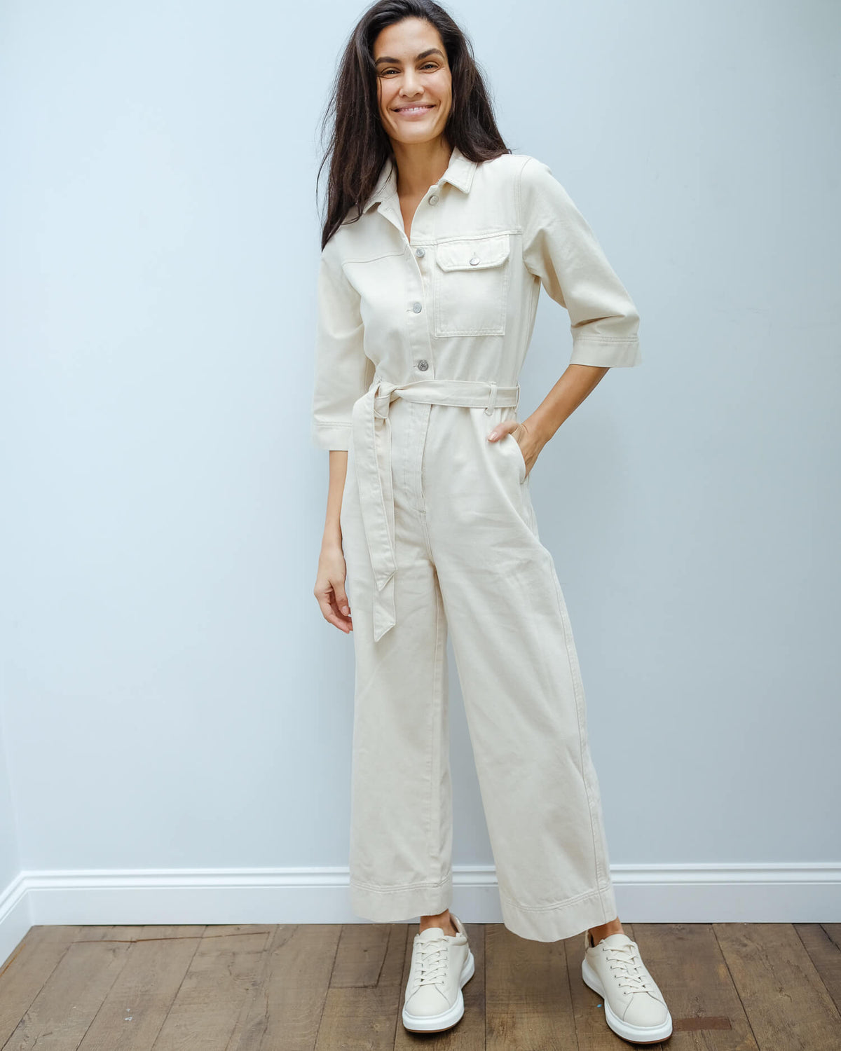 selected femme denim jumpsuit