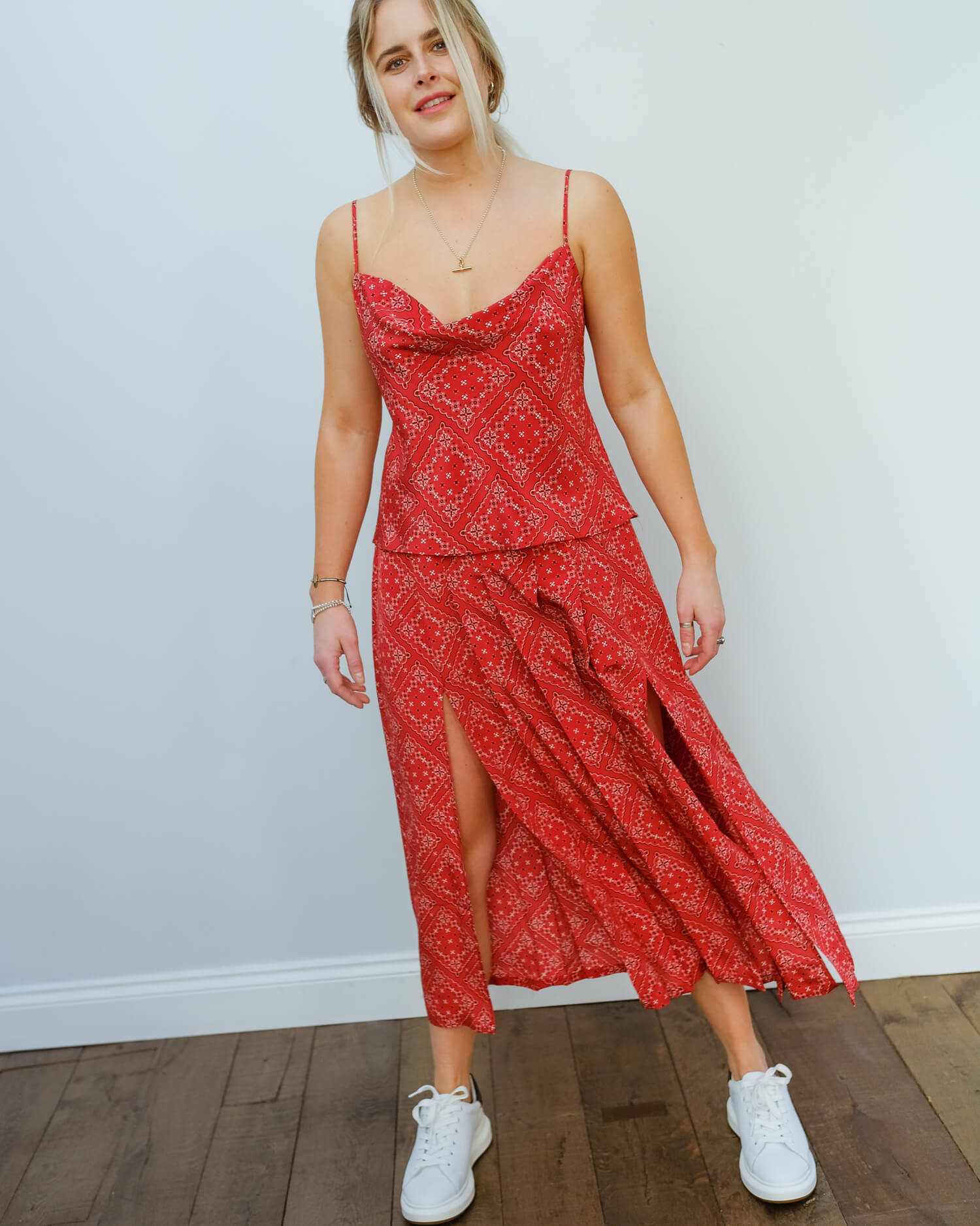 rixo red star dress