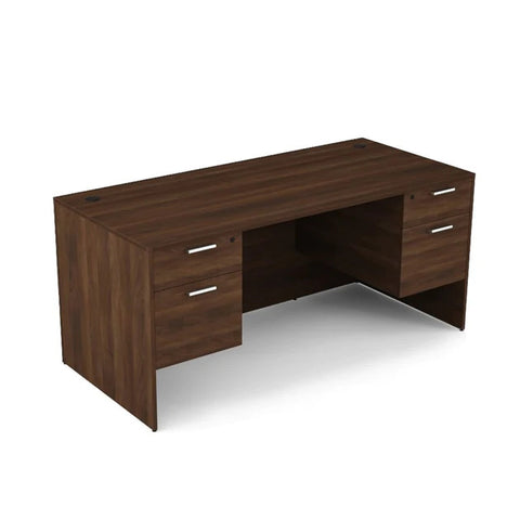 Office Shelving Ideas - Freedman's Office Furniture - Bellagio Double Pedestal Desk