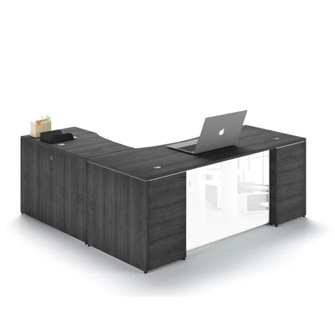 Best L Shaped Desk - Freedman's Office Furniture - Santa Monica Office L-Shaped Desk