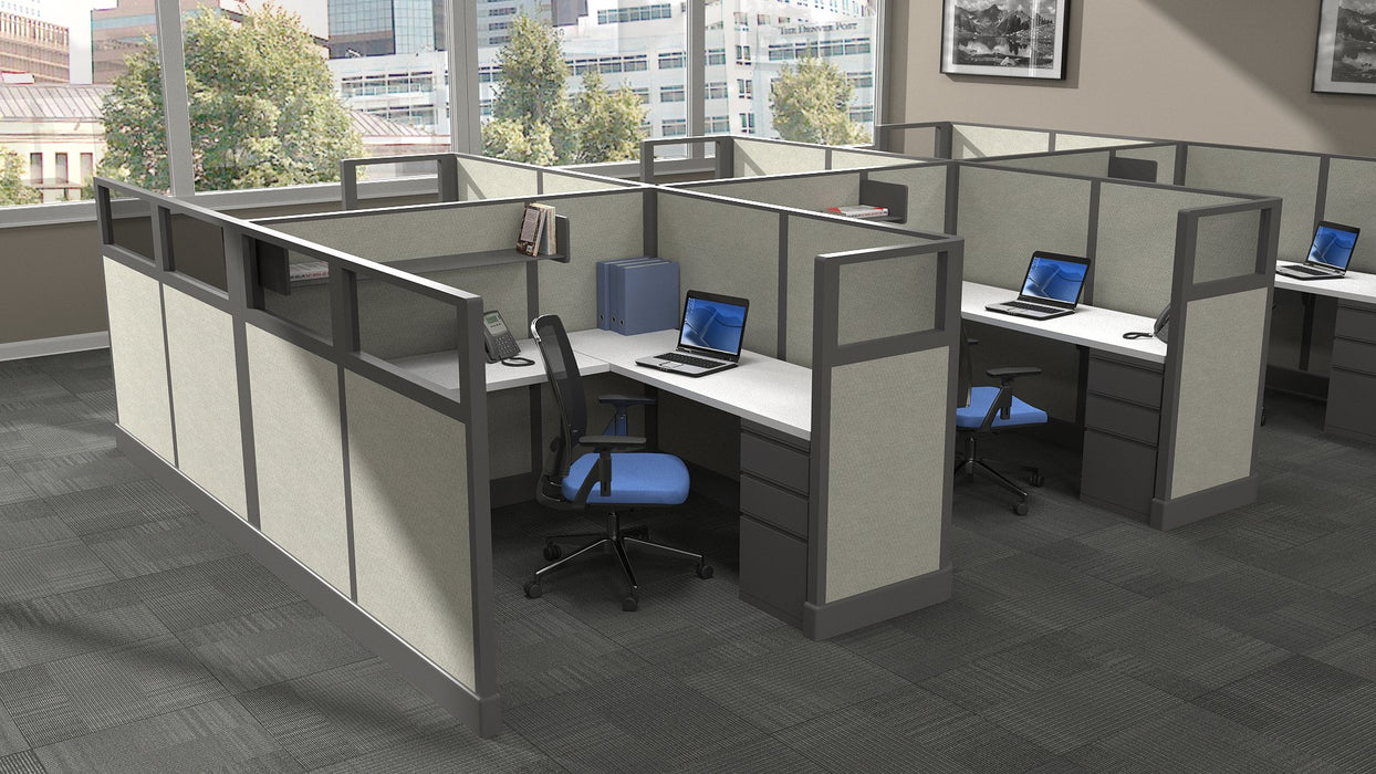 Modern Office Cubicle 6-Pack // Freedman's Office Furniture™