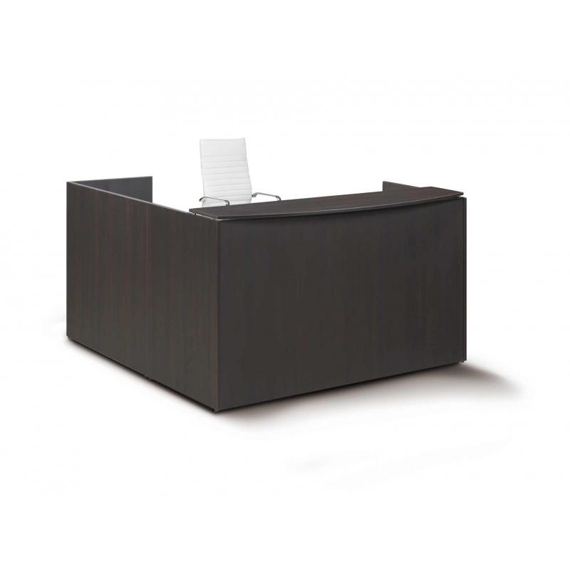 Santa Monica Reception Desk With Laminate Transactional Floated Top