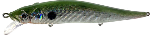 Vision 110 jerbait blank painted green