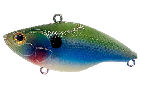 Lipless crank bait blank painted green blue red