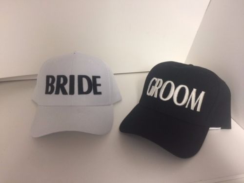 Bride And Groom Hat With Free Shipping Dixie Embroidery