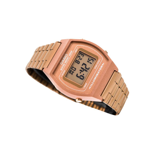 Casio Reloj Retro Digital Dorado Mujer Malla Milanesa A171WEMG-9A