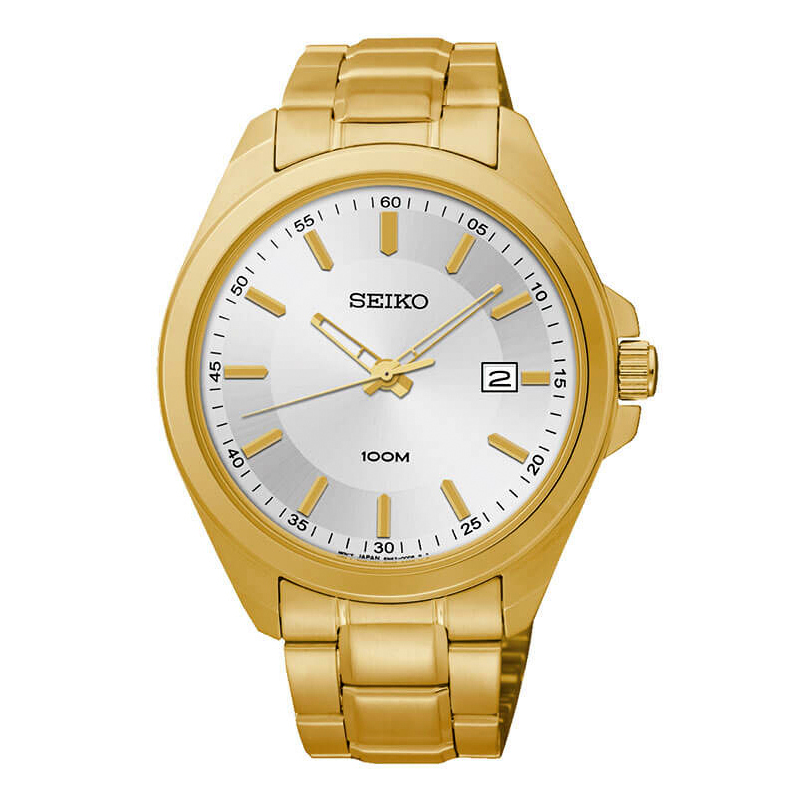 Seiko Date Stainless Steel Golden Chain Watch SUR064P1 at Best Price in  Bangladesh – 