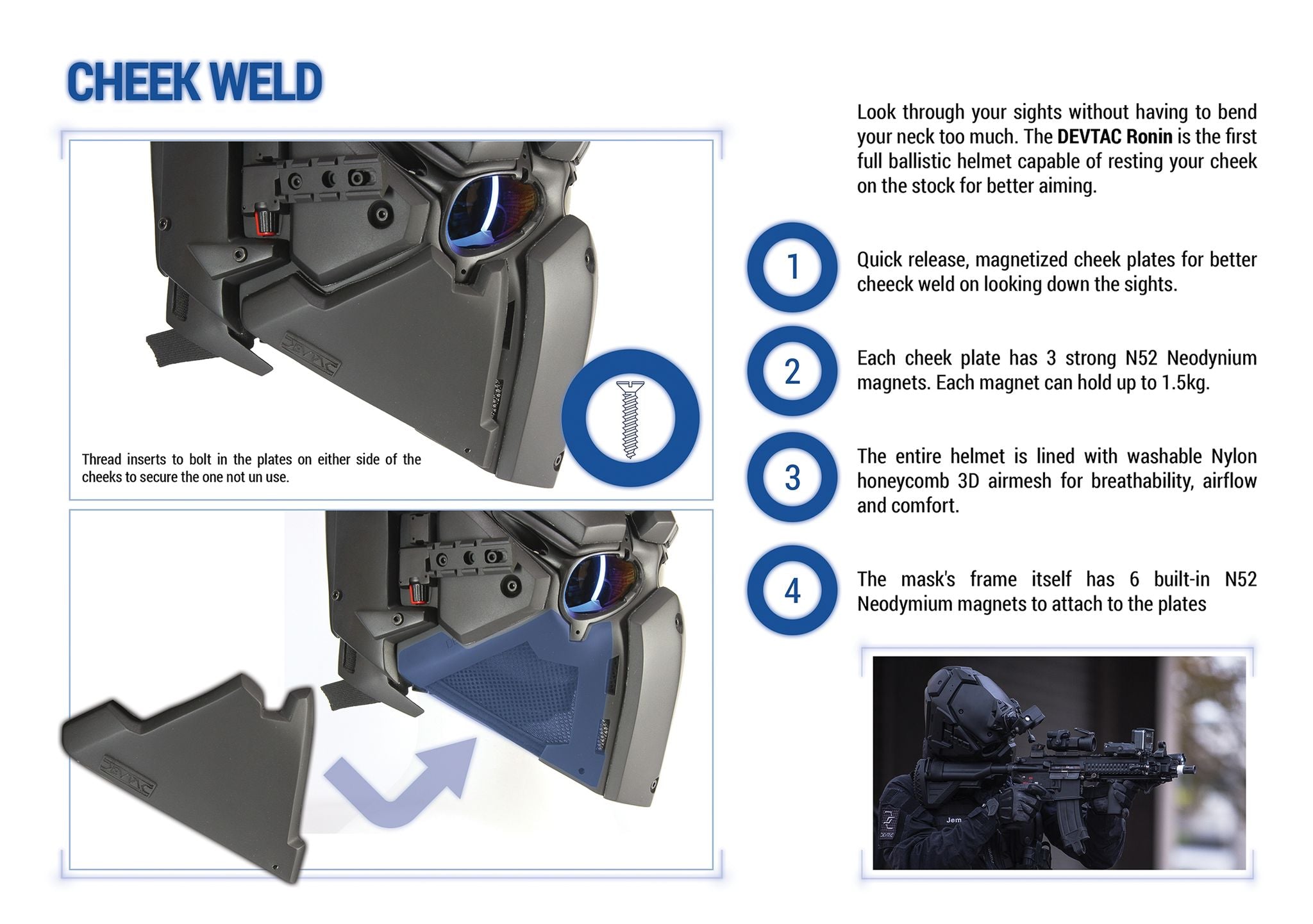 attachable magnetic devtac lower mask parts how to