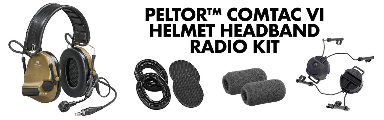 3M Peltor ComTac VI NIB Hearing Defender Headset Tan DEVGRU MARSOC