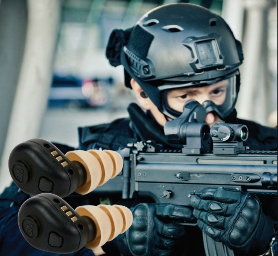 Military using the Tactical Earplugs by 3M