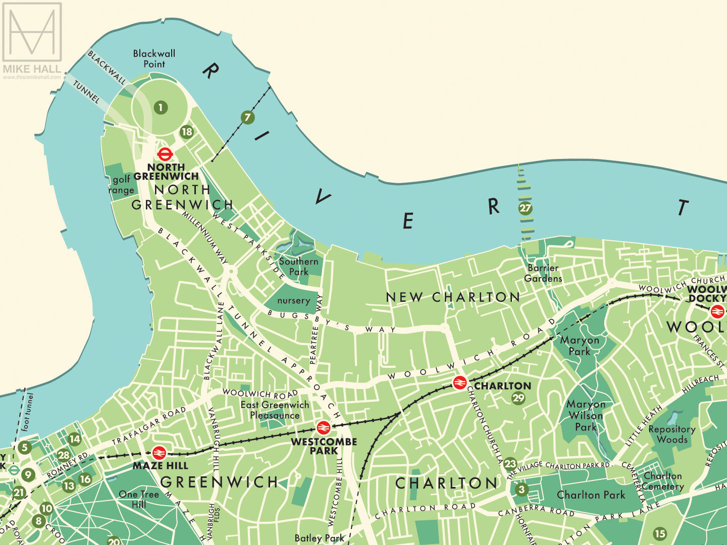 Greenwich England Map