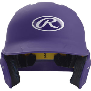 Rawlings MACH Series Matte Baseball Batting Helmet (Purple)