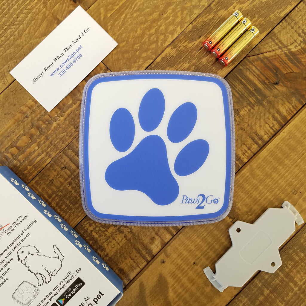 What's inside the box Paws2Go dog doorbell