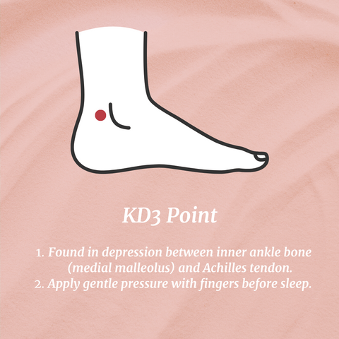 KD3 Acupressure Point for Insomnia Relief