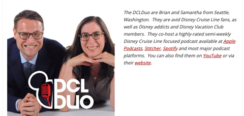 DCL Duo Podcast bio