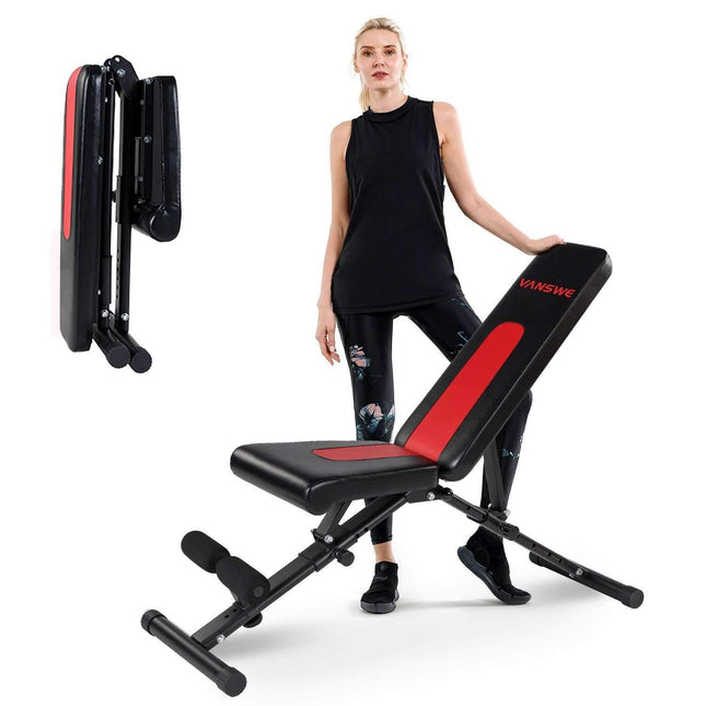 Vanswe Adjustable Ab Bench Multi-Functional Weight Bench for Full Body  Workout All-in-One with Hyper Back Extension Machine Sit up Bench Roman  Chair