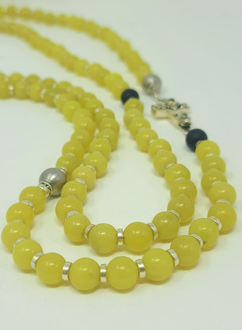 olive jade beaded ultra long necklace rudyblu jewelry
