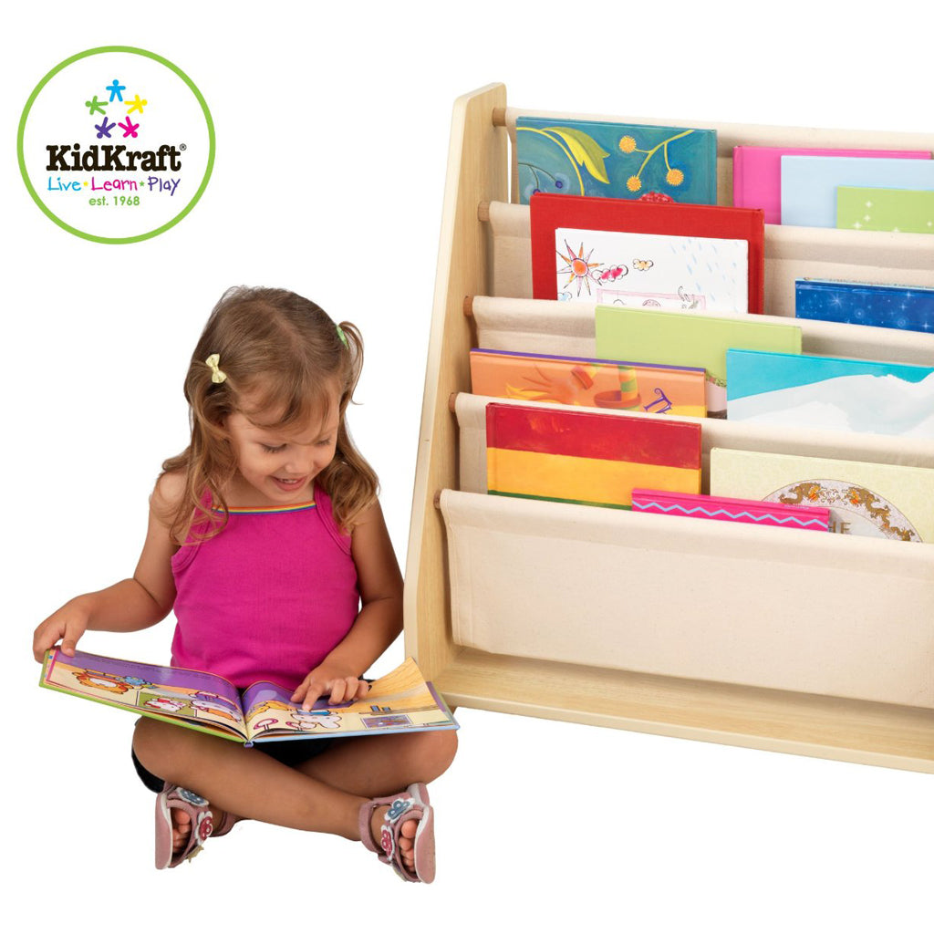 Kidkraft Sling Bookshelf Natural Motherswork