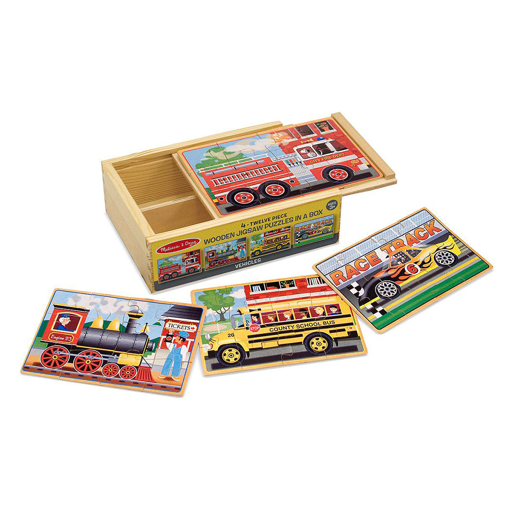 melissa & doug construction vehicle set