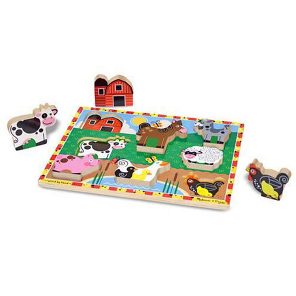 melissa and doug chunky farm puzzle