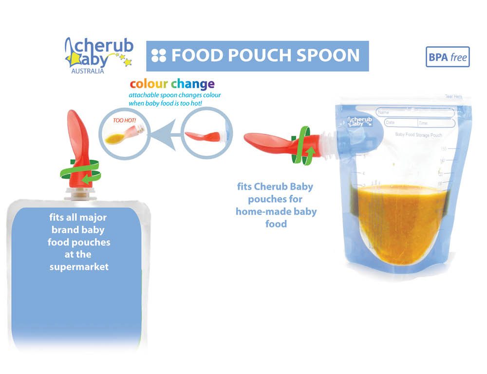 baby pouch spoon