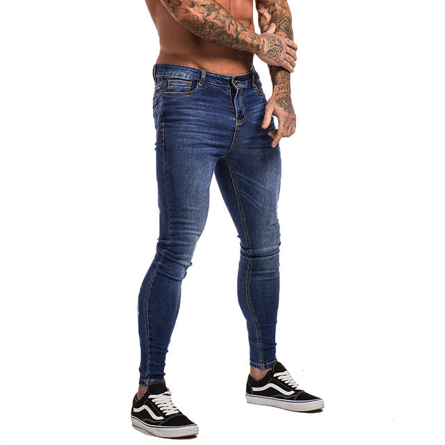 dark denim skinny jeans mens