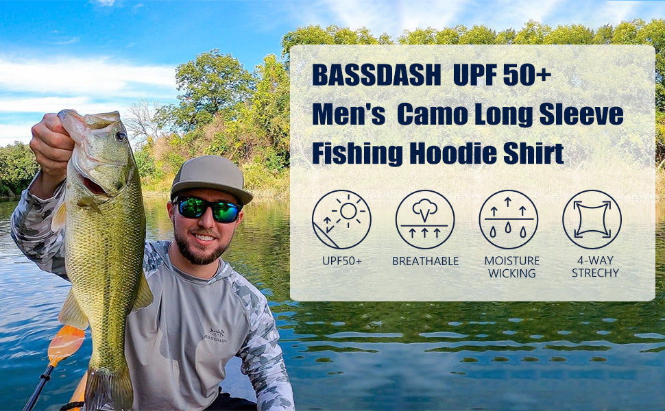 Long Sleeve Fishing Shirt with Hood