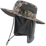 Bassdash Sun Protection Wide Brim Fishing Bucket Hat with Detachable Neck Flap