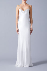 bridal silk slip dress