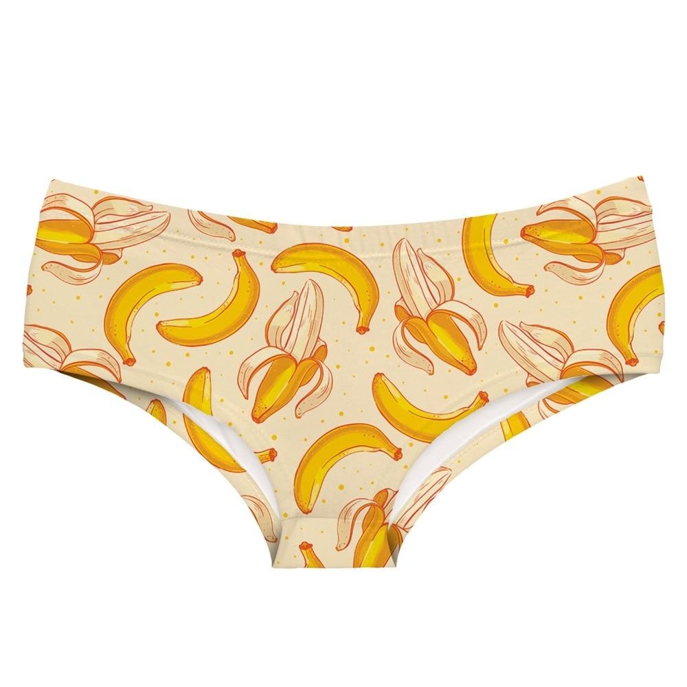 Banana Babe Panties Fruit Underwear Yellow Kawaii