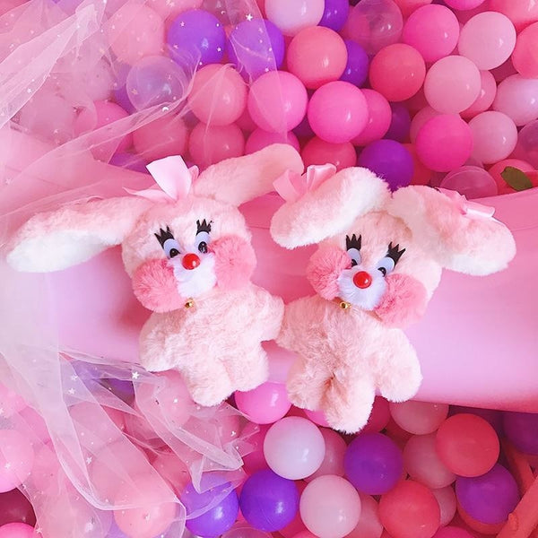 Sweet Bunny Rabbit Plush Stuffed Animal Pair Lot Cute – Kawaii Babe