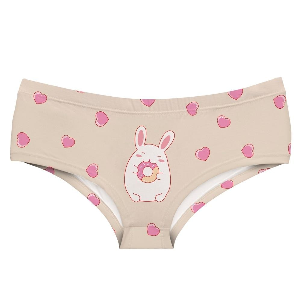 Cute Bunny Pink Retro Hipster Sexy Lingerie Panties, Xs-xl/custom Sizes Womens  Underwear, Kawaii Bunny Easter Booty Shorts Gifts -  Canada