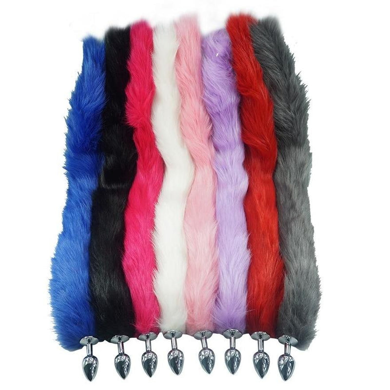 Extra Long Fox Cat Tail Plugs Petplay Butt Plug Anal Ddlg Playground
