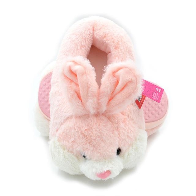 Pink Furry Bunny Slippers House Shoes Fuzzy Warm | DDLG Playground