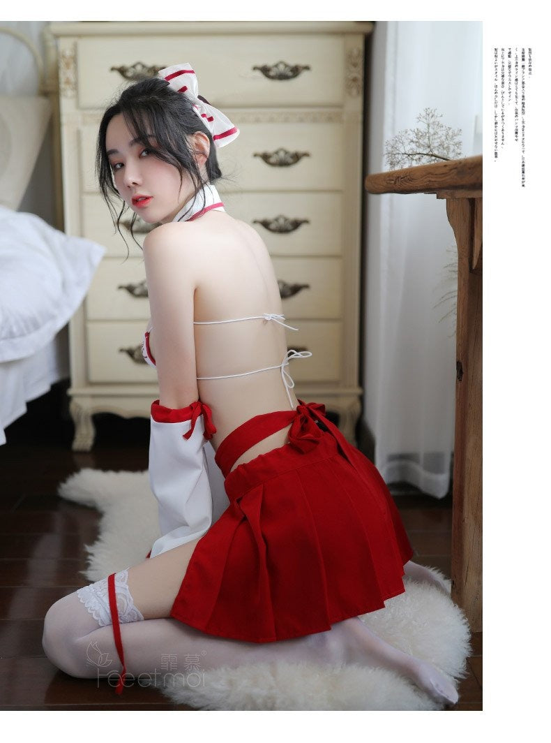 Japanese Nurse Cosplay Set Kimono Lingerie Costume Ddlg