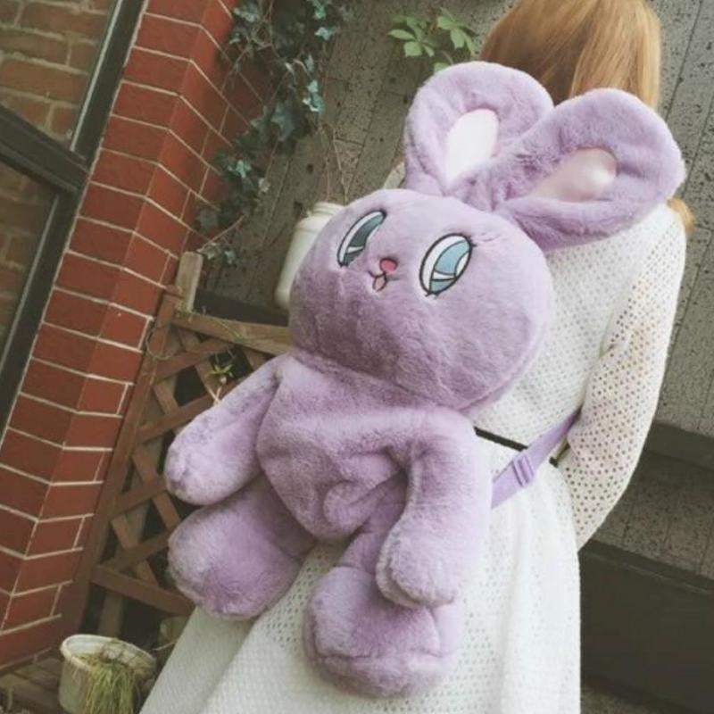 stuffed bunny backpack